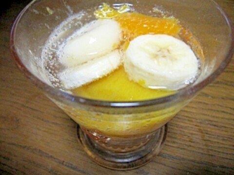 シュワ~♪っと美味しい☆豆腐白玉のフルーツポンチ